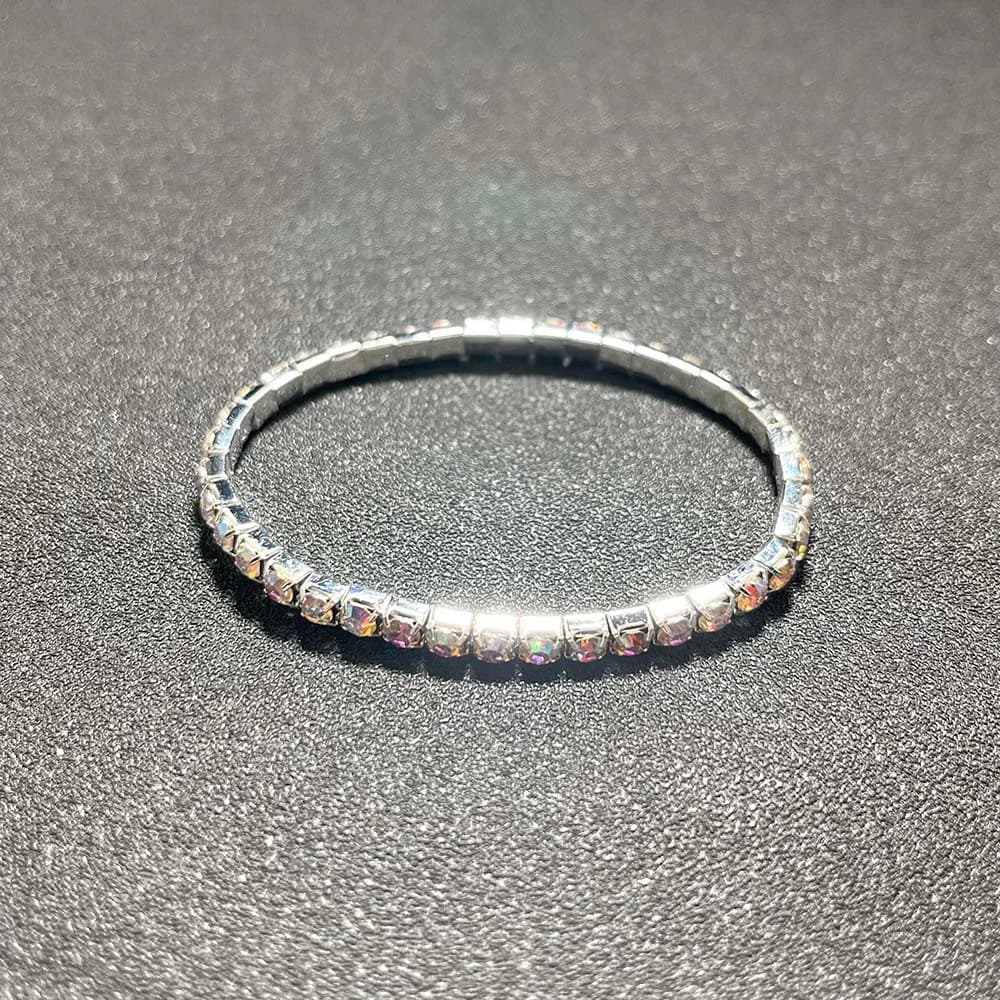 BLIJERY luxe AB cristal élastique Bracelets pour femme Bling glacé strass Bracelet Bracelet mariée m
