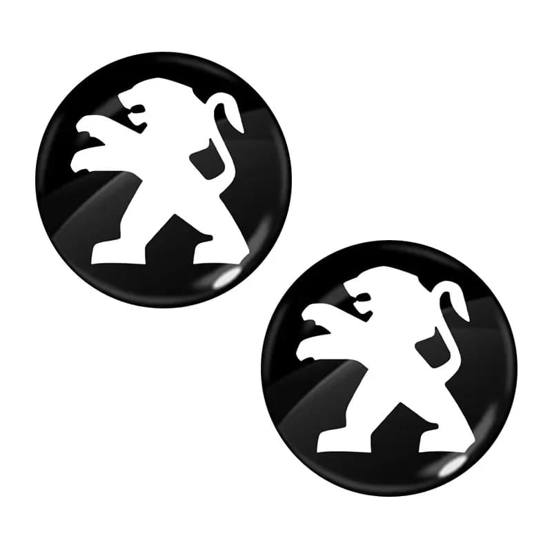 Badge emblème de clé télécommande de voiture, autocollant de bouton Radio, accessoires pour Peugeot