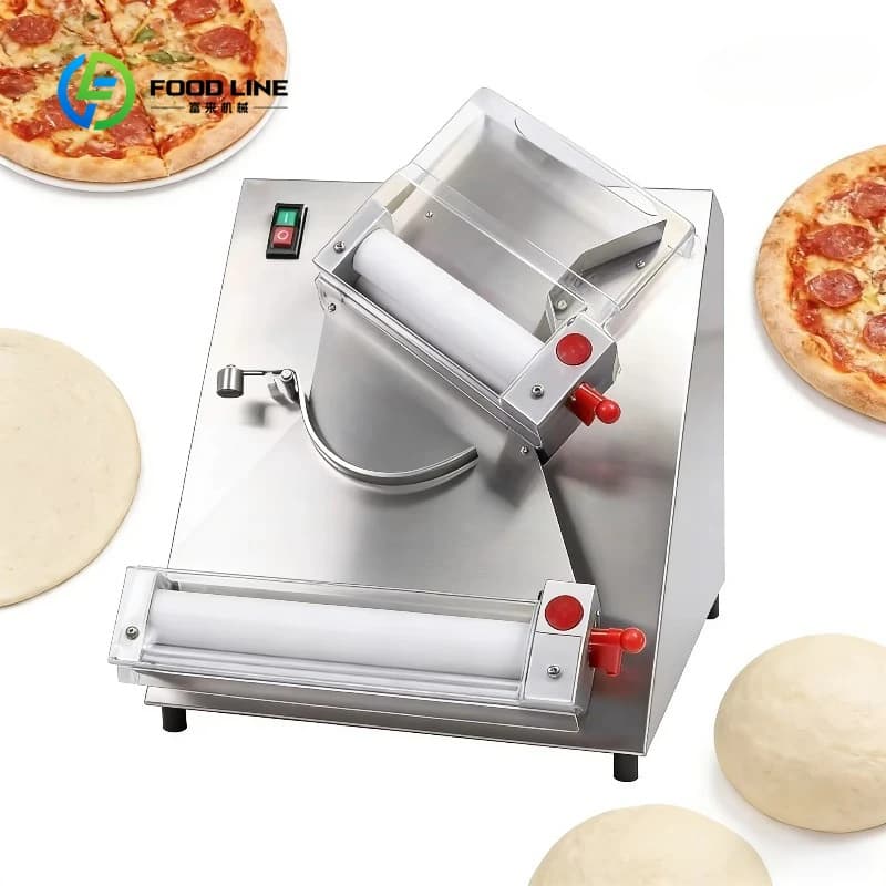 Machine à presser la pâte à pizza électrique, laminoir, aplatisseur, rouleau, mouleur, formeur pour