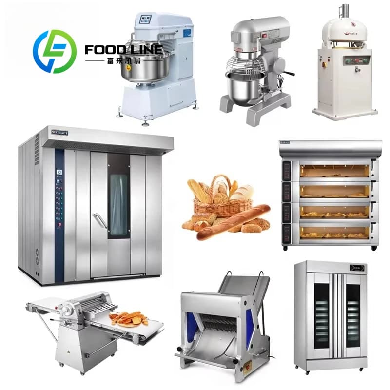Four à pain électrique automatique commercial complet, équipement de boulangerie, ensemble complet d