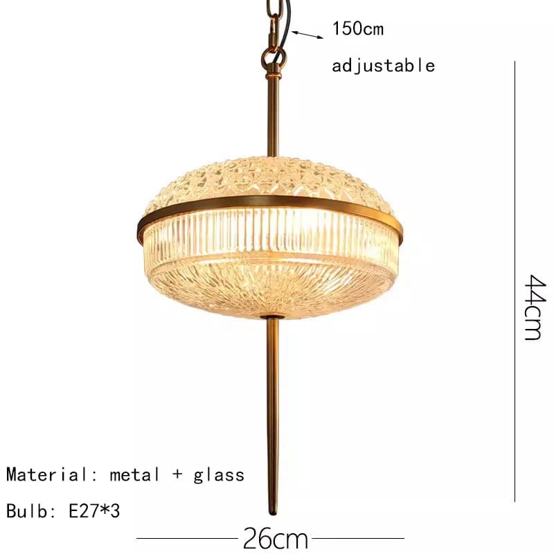 Lampe suspendue créative en verre de Champagne, 3000K, en métal doré, pour hôtel, salon, salle à man