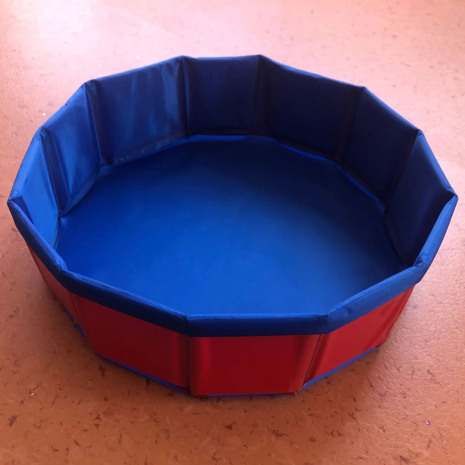 Baignoire bleue pour chien, pour usage intérieur et extérieur, adaptée à toutes les races de chiens,