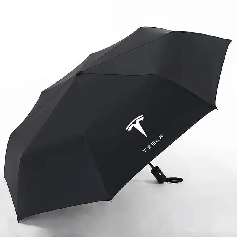 Pare-soleil pliable et automatique, style de voiture, Portable, trois parapluies pliants, pour Tesla