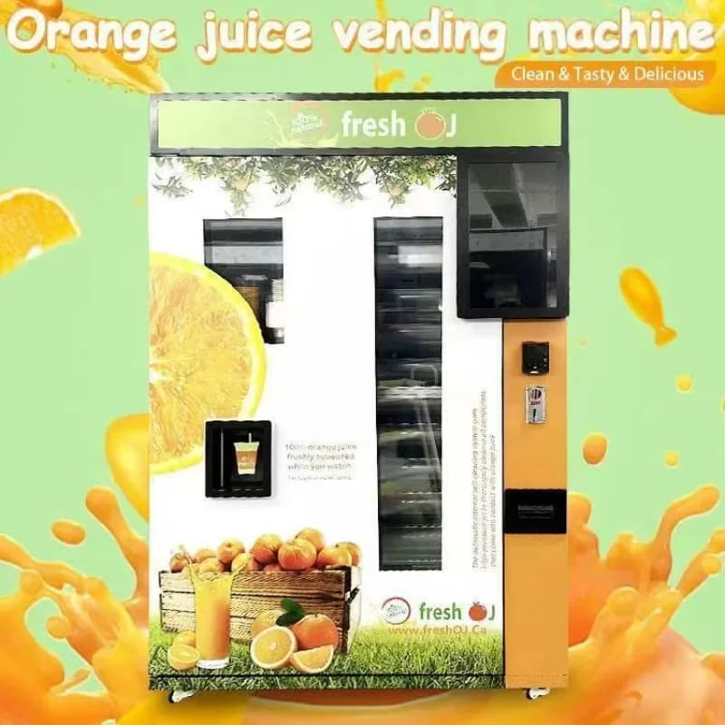 Distributeur automatique de jus d'orange frais pressé, sur mesure pour les usines et les commerces