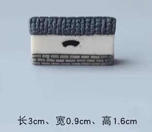 Mini modèle de construction Jiangnan, arc mural, pièces de décoration de porte rétro, micro paysage,