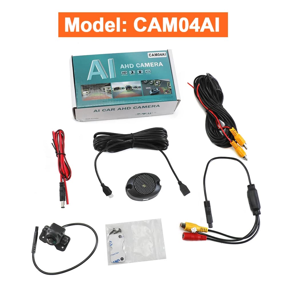 Caméra de recul intelligente Carsanbo AI AHD 1080P 145 ° Caméra de recul pour voiture avec objecti