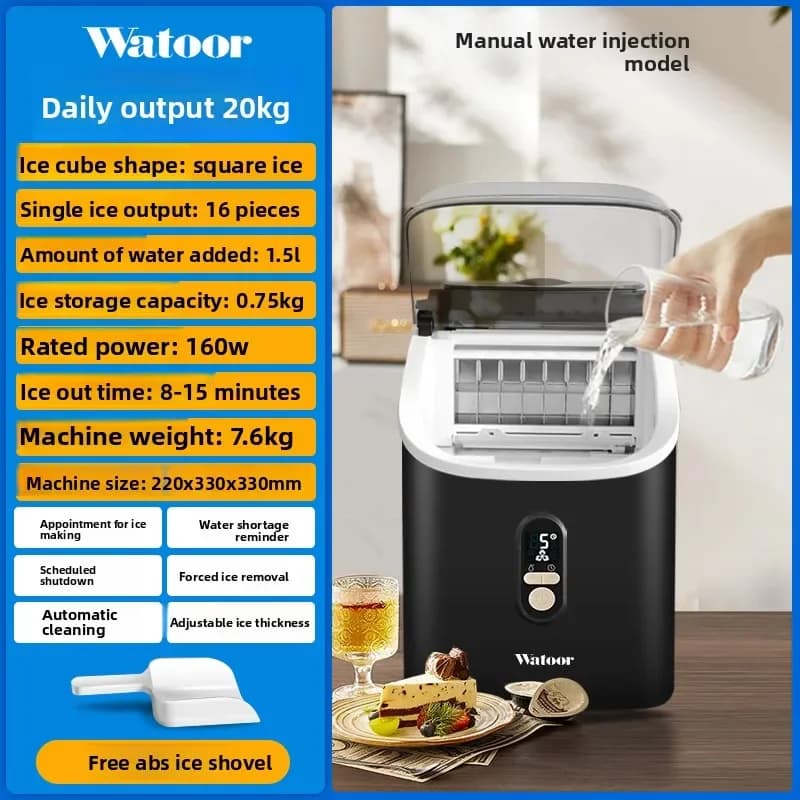 Machine à glaçons commerciale et domestique Wotuolai 2202V pour salon de thé, dortoir et bar