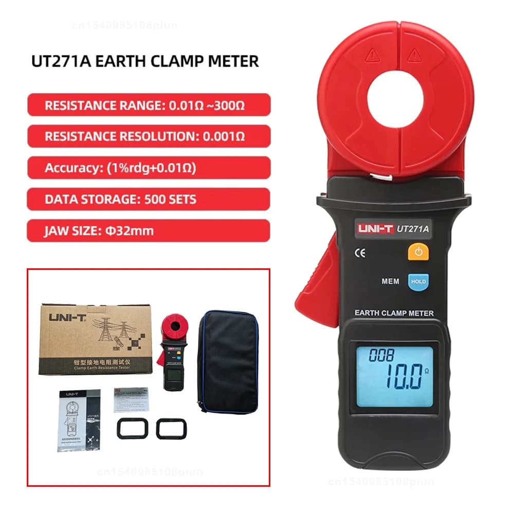 UNI-T UT271A UT271B UT271C pince testeur de résistance de terre testeur de résistance de mise à la t