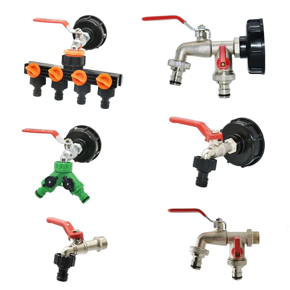 Adaptateur de robinet de réservoir IBC Durable, filetage grossier S60 * 6 vers connecteur d'eau 1/2
