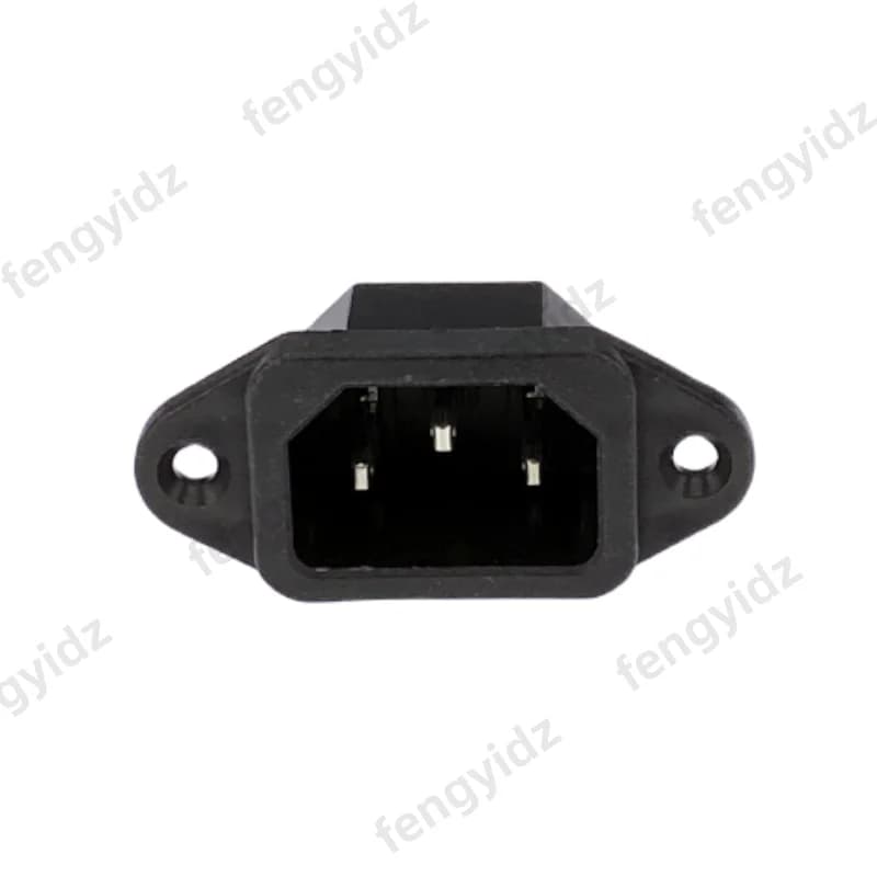 Prise électrique AC IEC320 C14 C13, 3 connecteurs d'entrée mâles et femelles, support de prise à 3 b