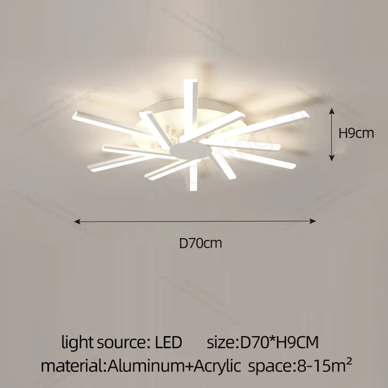 Plafonnier LED en forme de fleur pour salon, lustre pour salle à manger, chambre à coucher, luminair