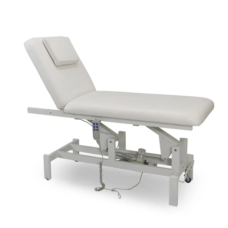 Équipement de salon, lit de massage facial électrique en cuir pour la relaxation corporelle, la thér