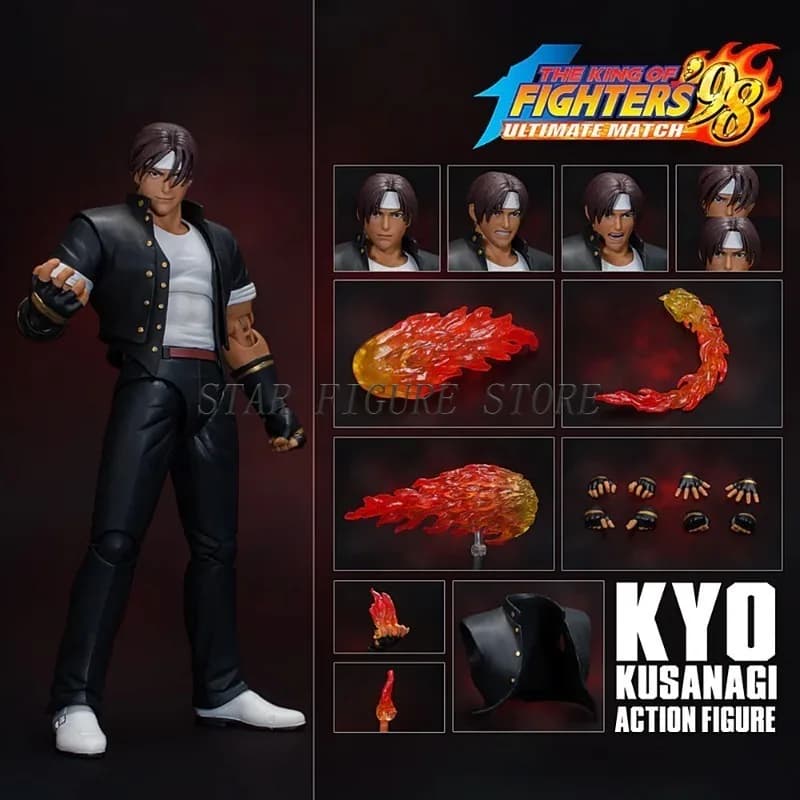 19 cm le roi des combattants Kyo Kusanagi Figurine tempête jouets KOF '98UM Iori Yagami Figurine PVC