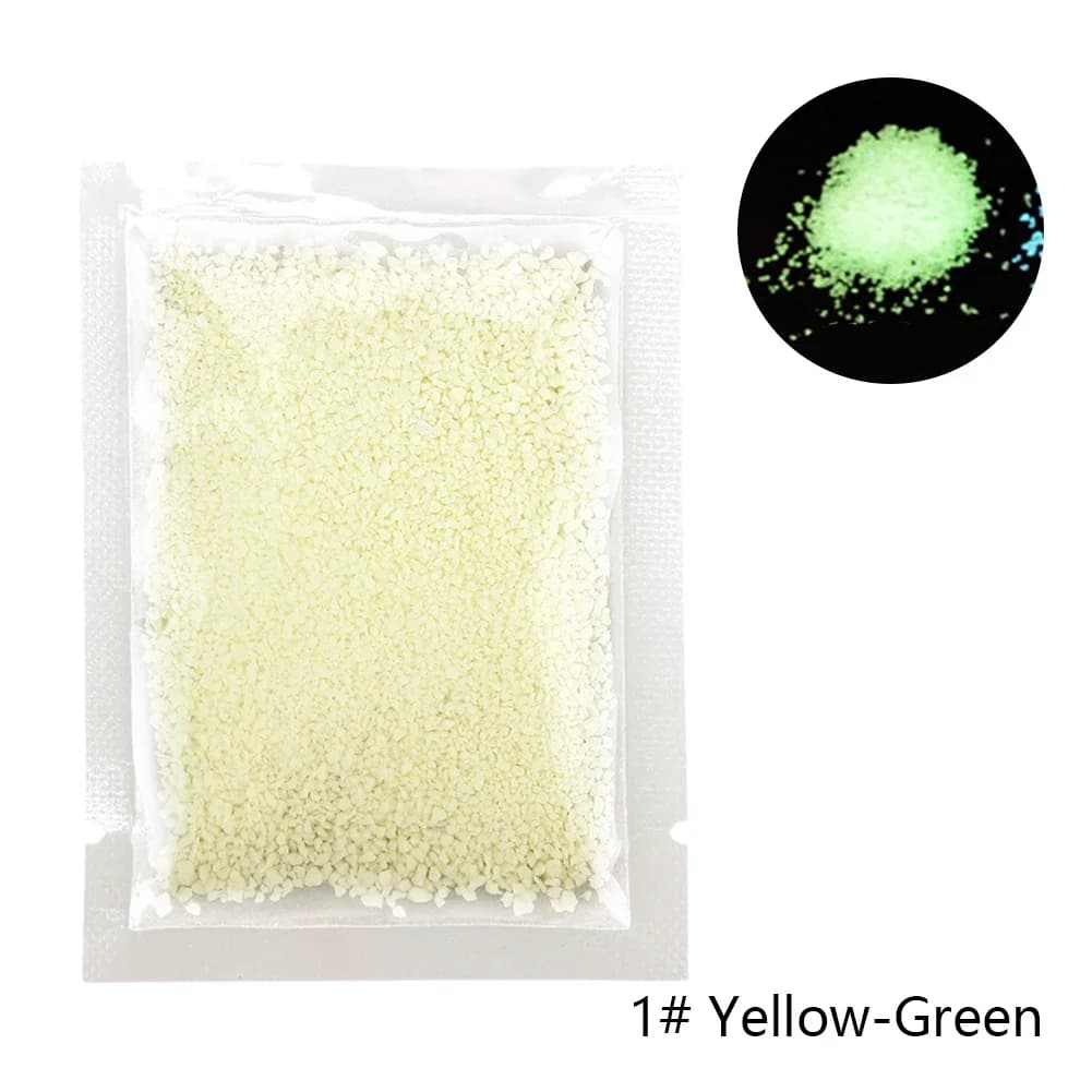 Particules structurels entes super lumineuses, bricolage, décor, pigment lumineux, gravier brillant,