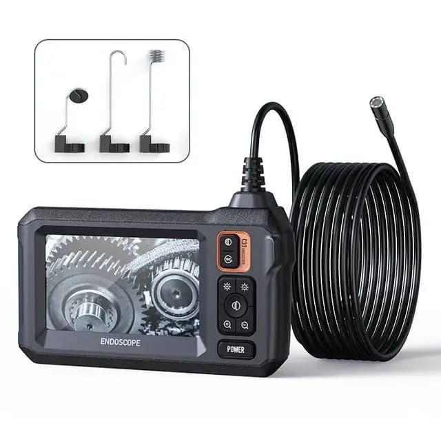 Caméra endoscopique industrielle 1080P, écran 4.3 pouces, 8 LED, 8mm, objectif unique, Endoscope d'i