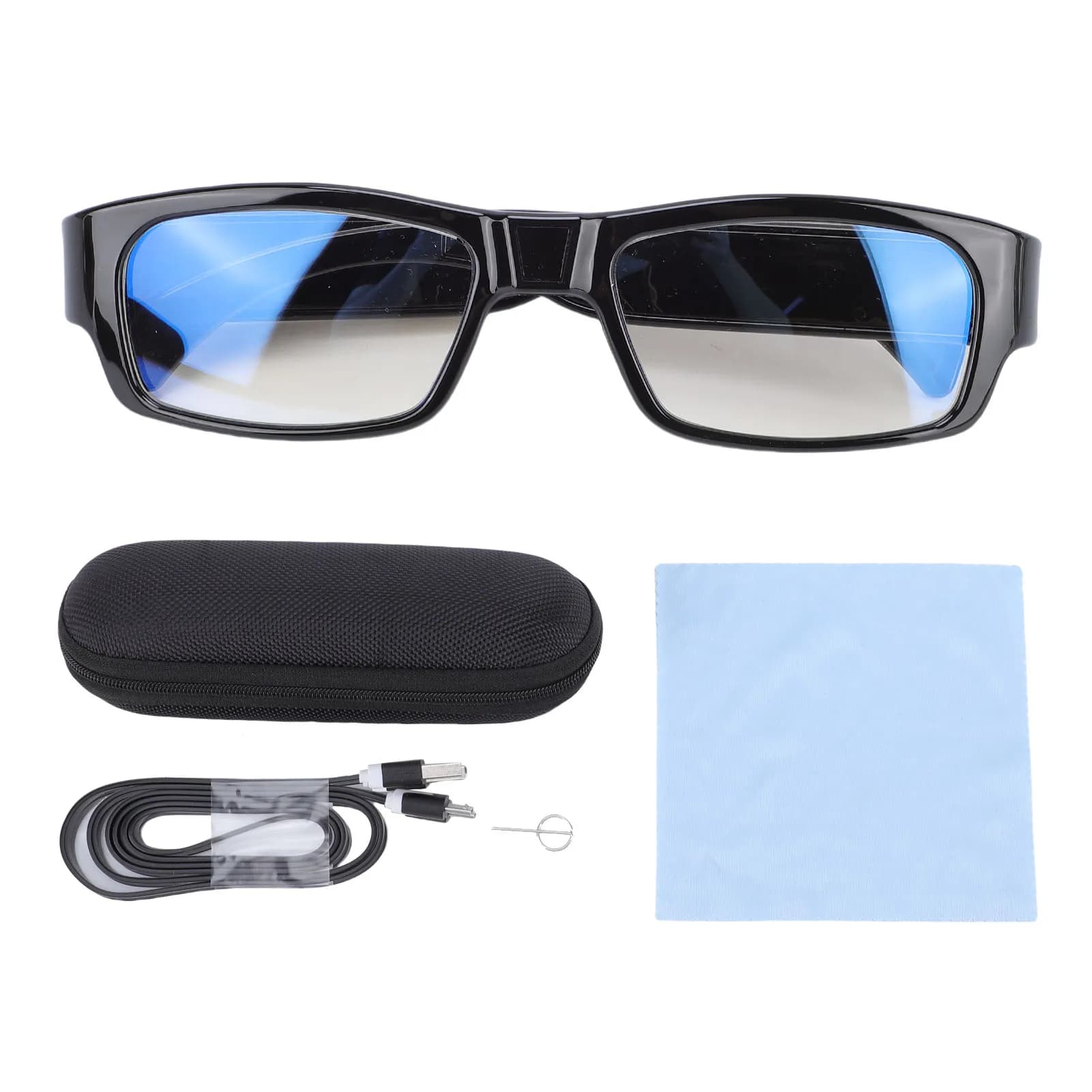 Lunettes de caméra, sport, action, enregistrement vidéo HD 1080P, prise de photos pour le cyclisme,