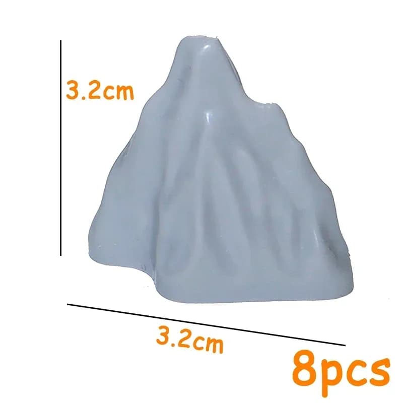 Accessoires de rocaille de jardin de maison de montagne, blocs de construction Rock MOC City Street