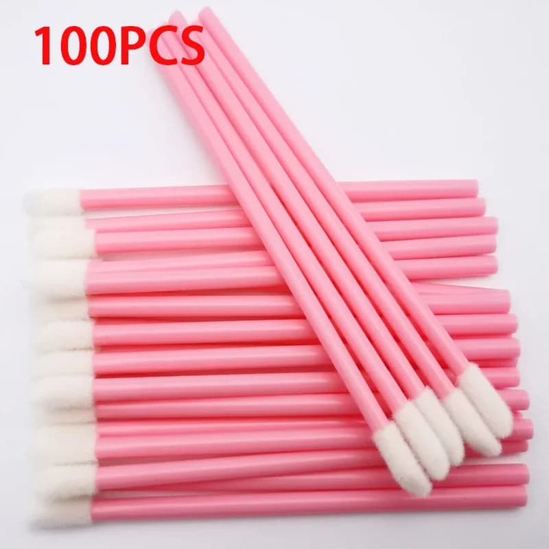 100 pièces brosse à lèvres brosse d'extension de cils pinceaux de maquillage pour Extension de cils