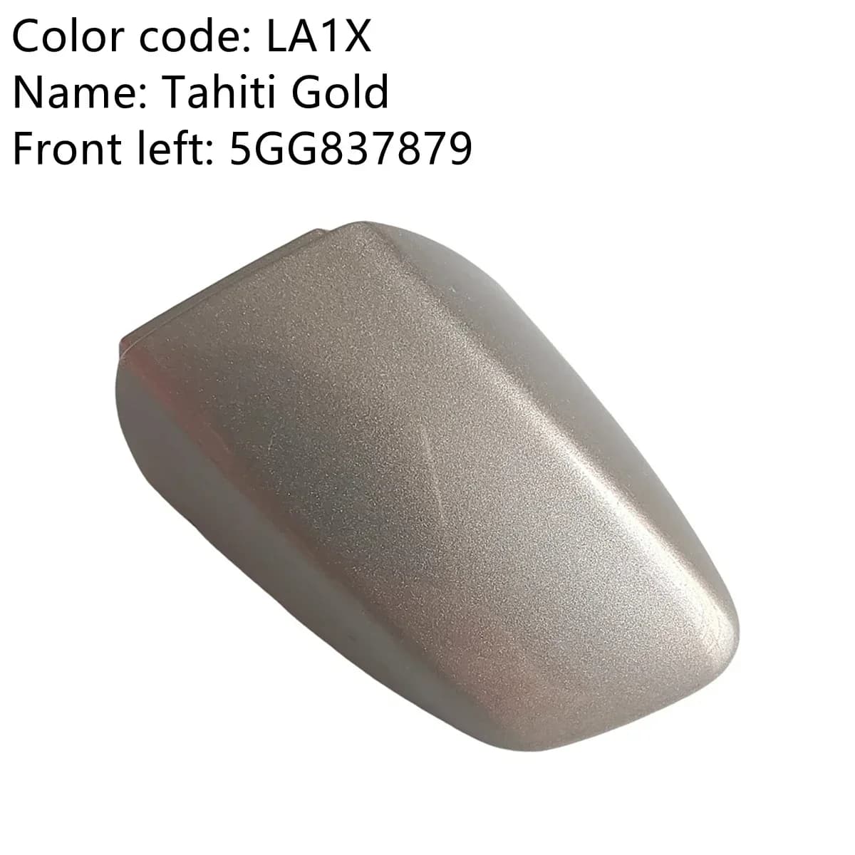 5G 1837879 Couvercle de capuchon de cylindre de serrure de poignée de porte avant gauche LHD, pour