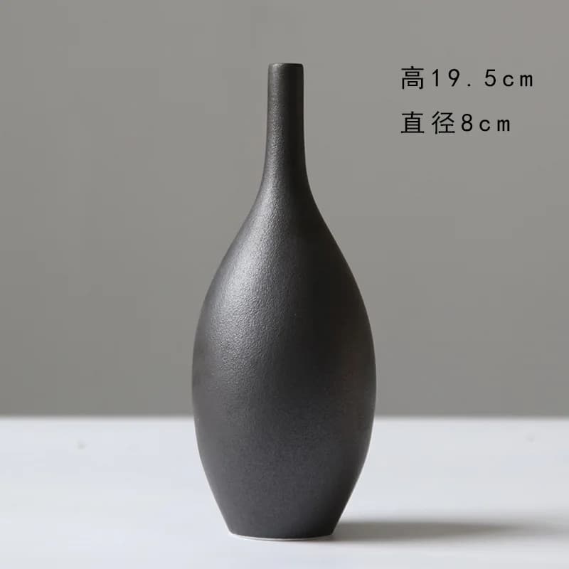 Vase en céramique couleur Morandi, style nordique, récipient pour arrangement floral, pour la décora