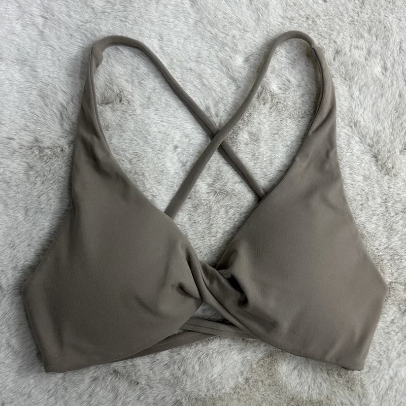 SHINBENE – soutien-gorge de sport rembourré avec bretelles croisées, dos nu, Fitness, sans manches,