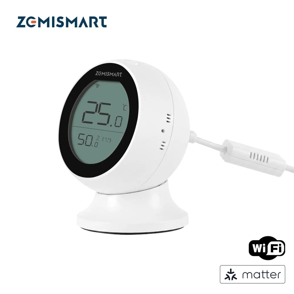 Thermostat WiFi IR avec capteur T&H, télécommande infrarouge intelligente pour climatiseur, compatib