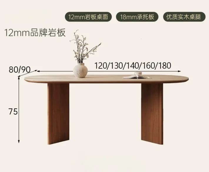 Table et chaises de salle à manger modernes et simples pour petit appartement, nouvelle table ovale