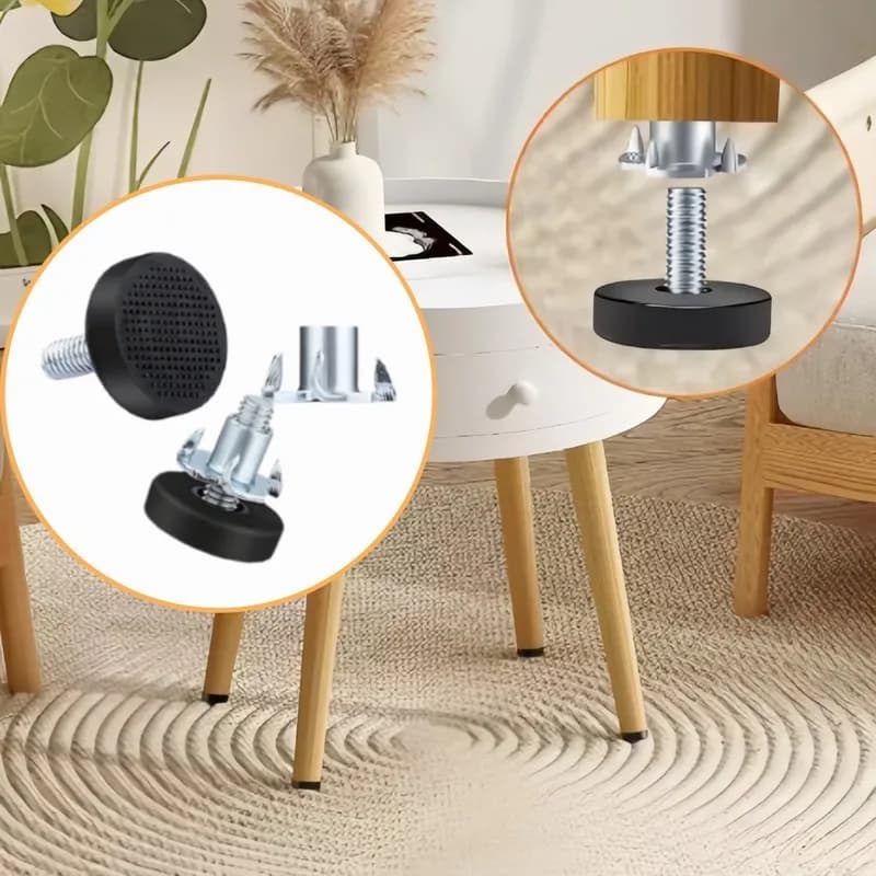 20 pièces pieds de nivellement de meubles | Installation sans outil, écrou en T, protection du sol