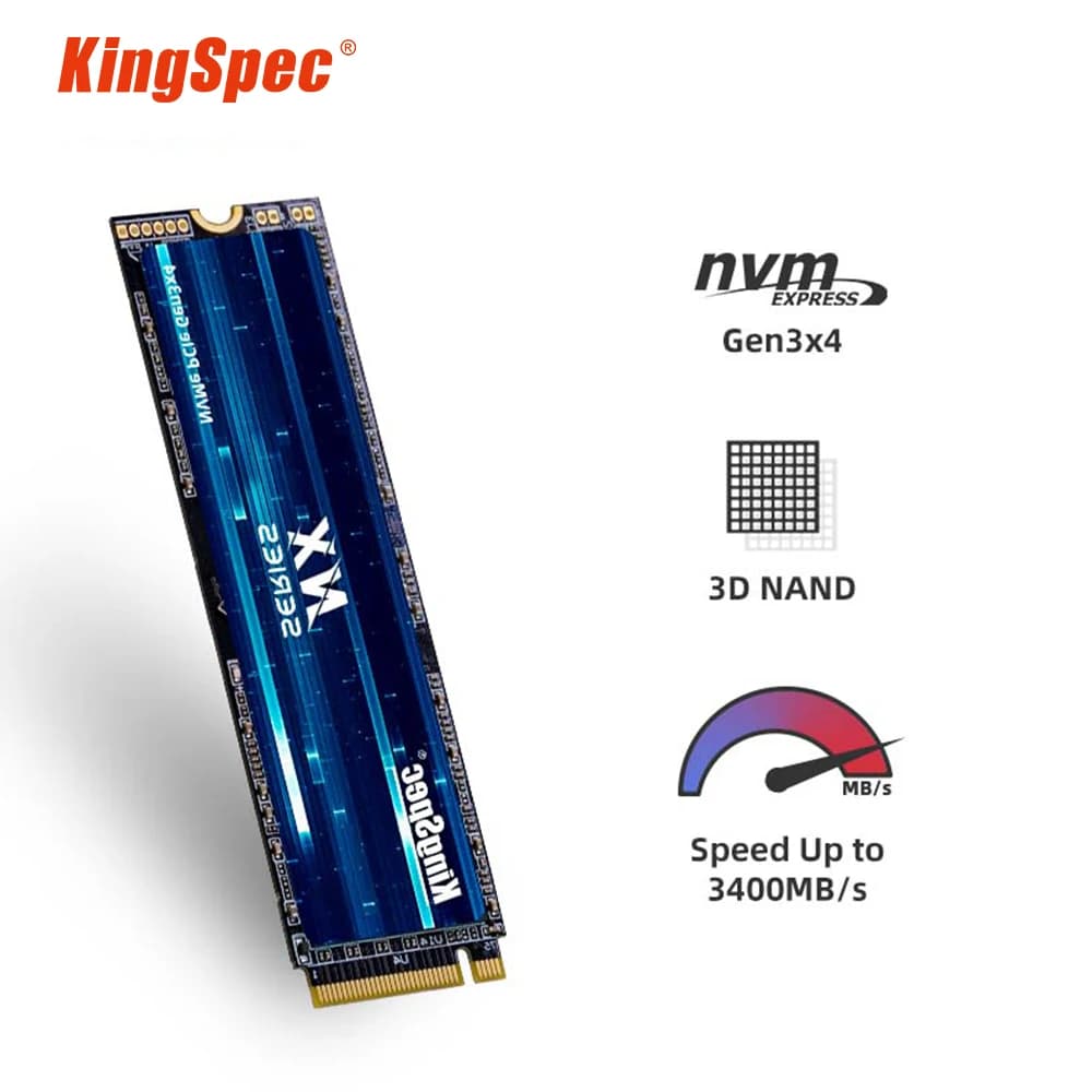 KingSpec 2 to SSD M2 NVME 256GB 512GB 1 to Ssd M.2 PCIe 3.0 disque SSD NMVE SSd pour ordinateur port