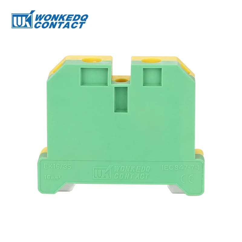 5 pièces EK 16/35 connexion à vis terre SAK 16 mm2 fil connecteur électrique DIN Rail bornier EK16/3