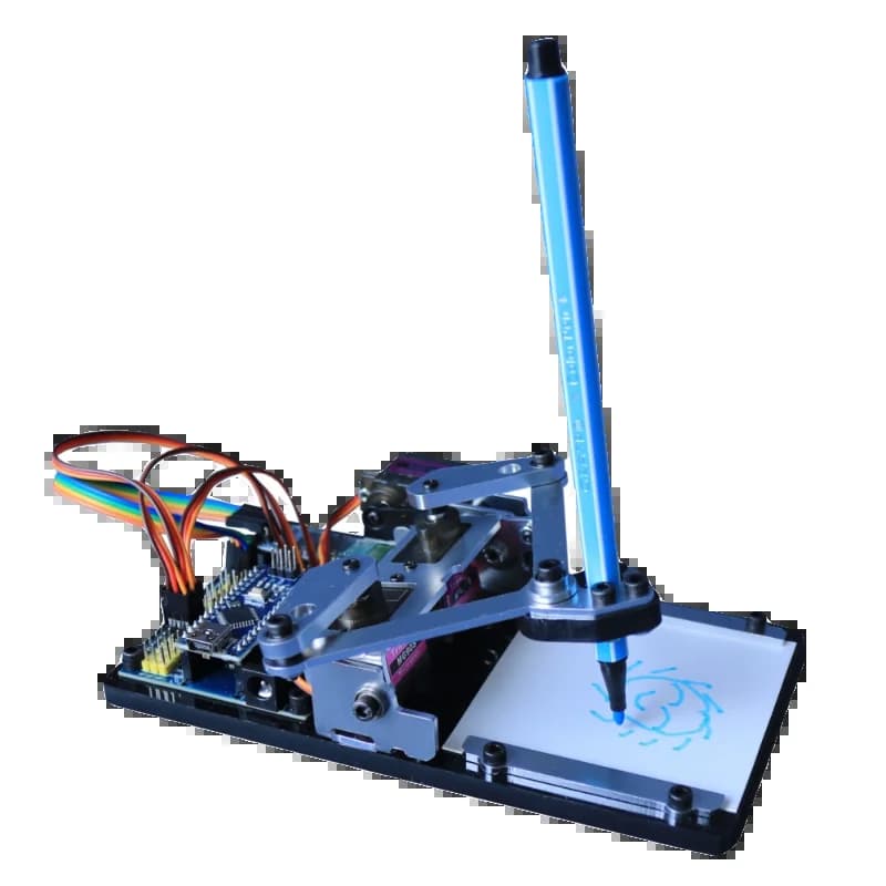 Bras robotique de planche à dessin Arduino, Robot de dessin de bricolage, Kit d'apprentissage de la