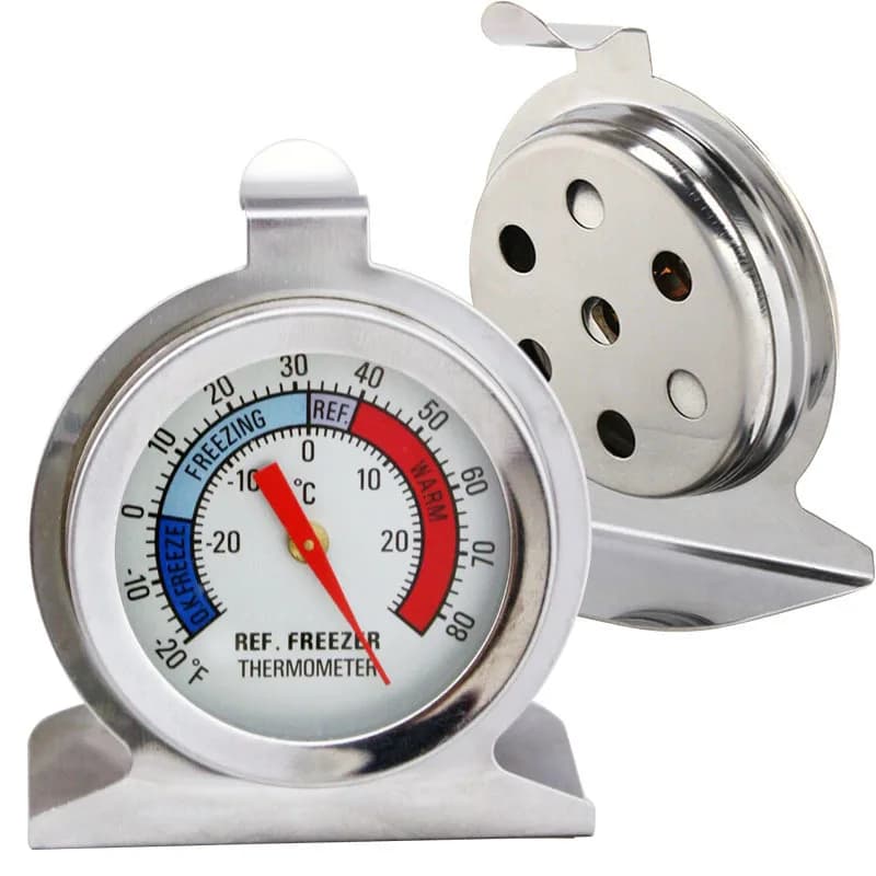 Thermomètre de réfrigérateur en acier inoxydable -30--30 ℃ Thermomètre à lecture instantanée pour