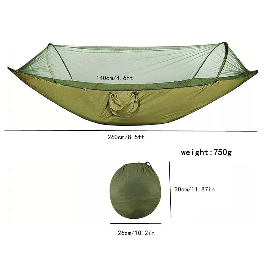Hamac de jardin de Camping pour 2 personnes, avec moustiquaire, mobilier d'extérieur, force de lit,