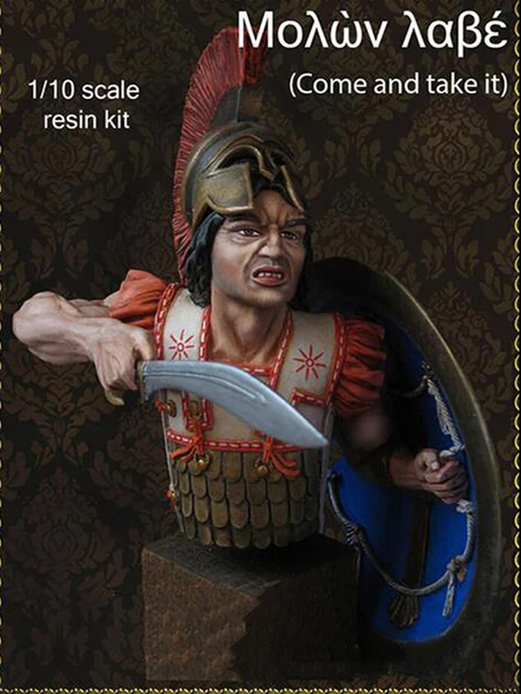 Figurines de Guerrier 1/10 en Résine, Modèle Ancien, Come and Take it Bust, Soldat Miniature, Non As