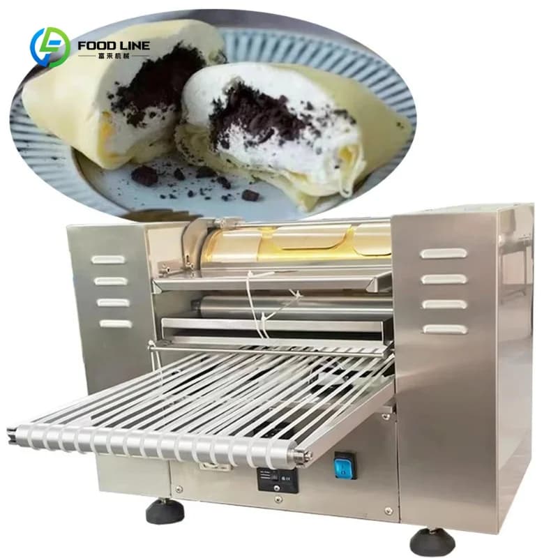Machine à crêpes entièrement automatique personnalisée, machine à faire des gâteaux à mille couches,