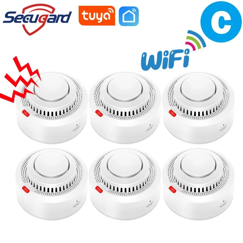 Tuya-Détecteur de struction ée avec Alarme Sonore, Système de Sécurité Domestique Intelligent, Messa