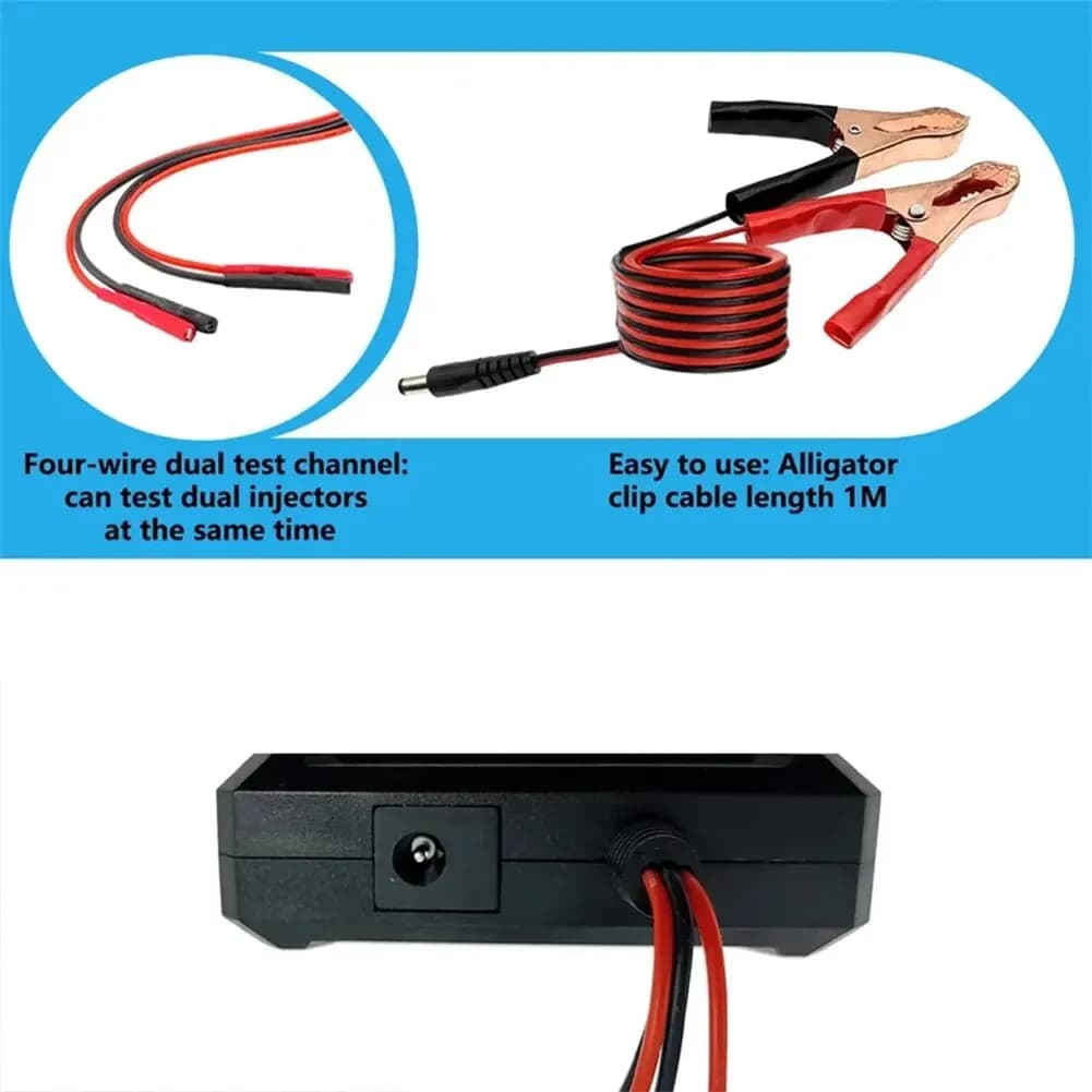 Testeur d'injecteur de carburant amélioré et outil de nettoyage de bricolage-Testez deux injecteurs