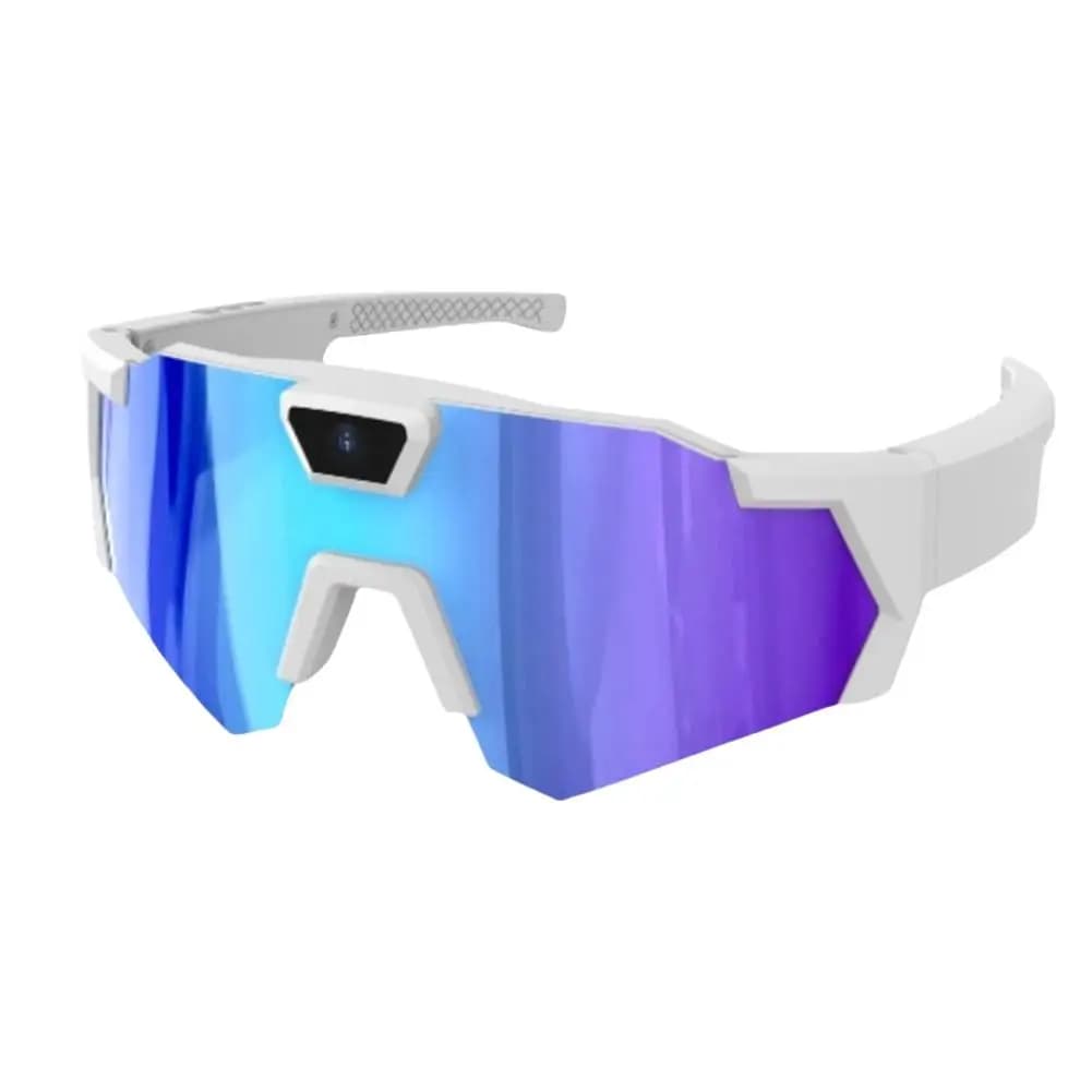 Lunettes caméra 4K pour le cyclisme, la course à pied, le ski, lunettes vidéo intelligentes, lunette