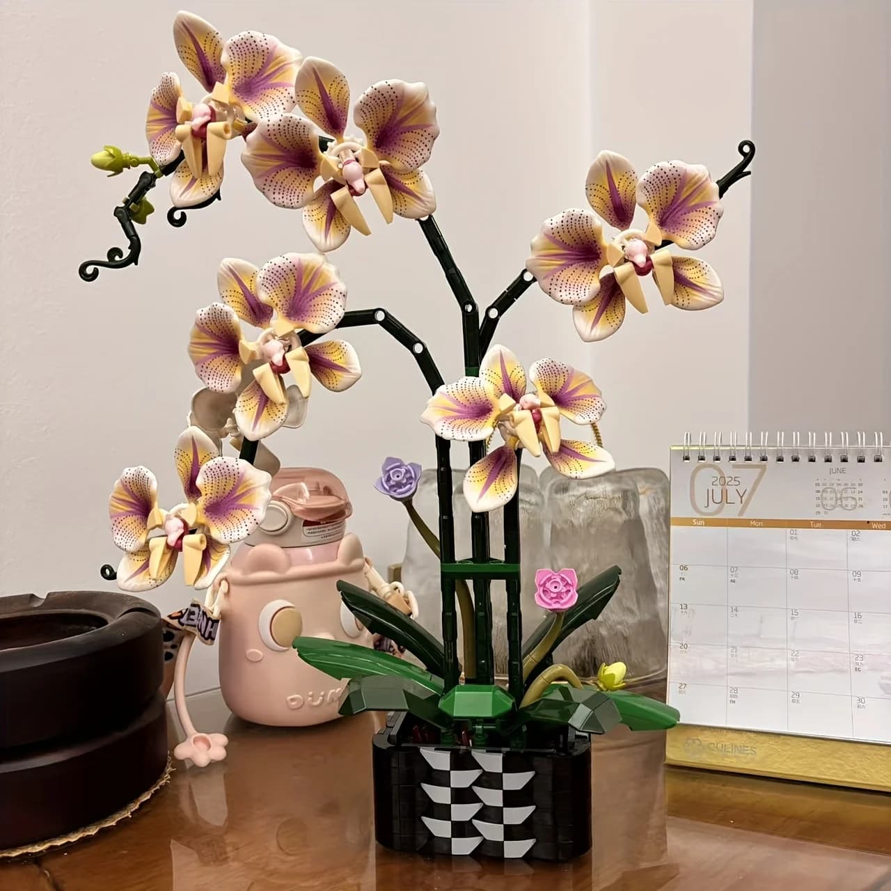 Ensemble de blocs de construction Orchidées pour adultes, série plantes, adapté à la décoration de l