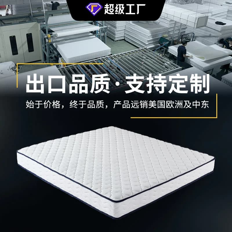 Matelas d'hôtel à ressort indépendant, coussin doux et dur, matelas en coton à mémoire de forme pour