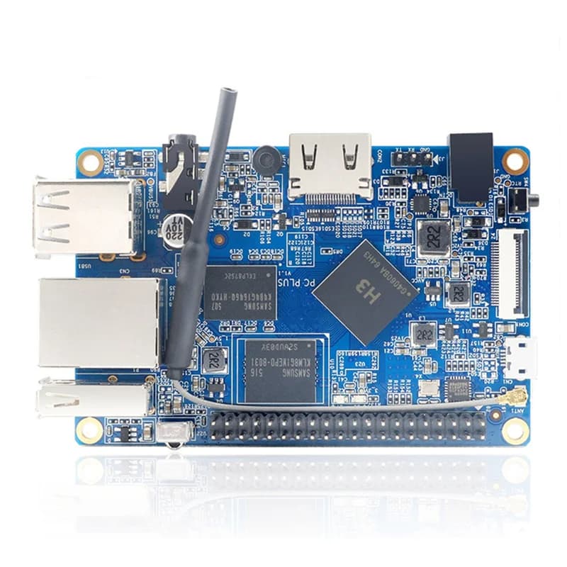 FORW-Allwinner H3 1G RAM pour Orange Pi PC Plus ordinateur à carte unique 8GB EMMC stockage pour And