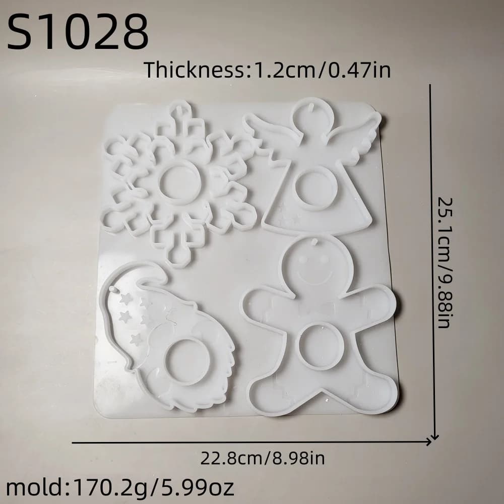 Moule en silicone DIY pour boule de chocolat de Noël à suspendre, pour décorations de Noël, artisana