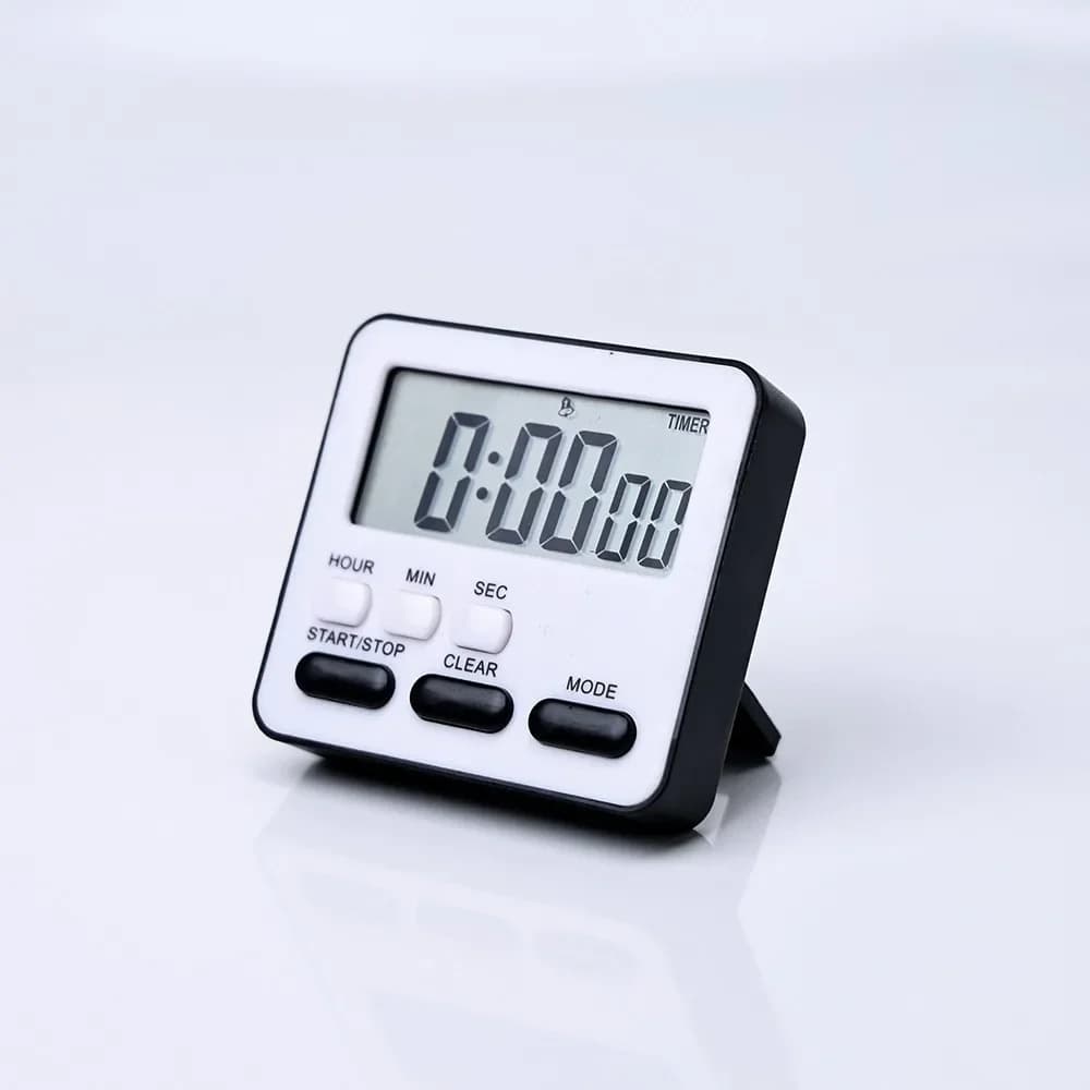Horloge de cuisine numérique avec alarme, minuteur, chronomètre et affichage du temps de sommeil - A