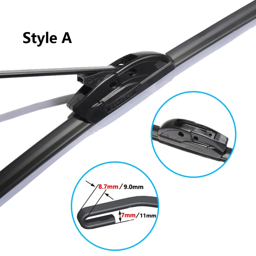 2 lames d'essuie-glace pour Jeep Grand Cherokee WJ WG MK2 1999 ~ 2004, brosses de coupe, pare-brise