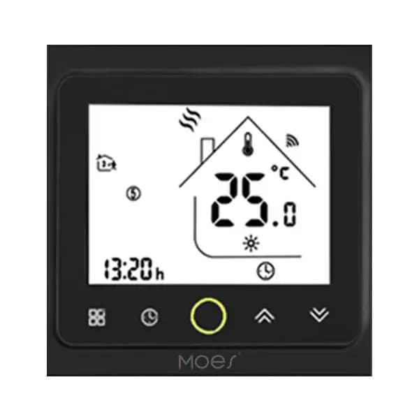 Thermostat intelligent WiFi Moes pour le contrôle de la température du chauffage au sol (eau/électri