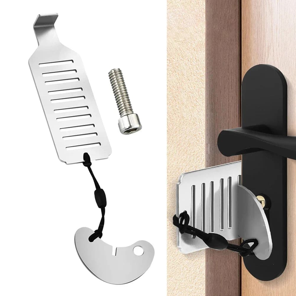 Serrure de porte Portable, outil de sécurité sûr pour la maison, la confidentialité, les voyages, l'
