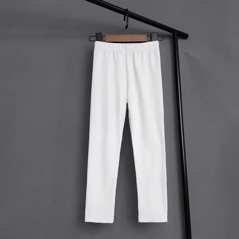 Leggings moulants solides pour enfants, pantalons pour documents, pantalons pour enfants, pantalons