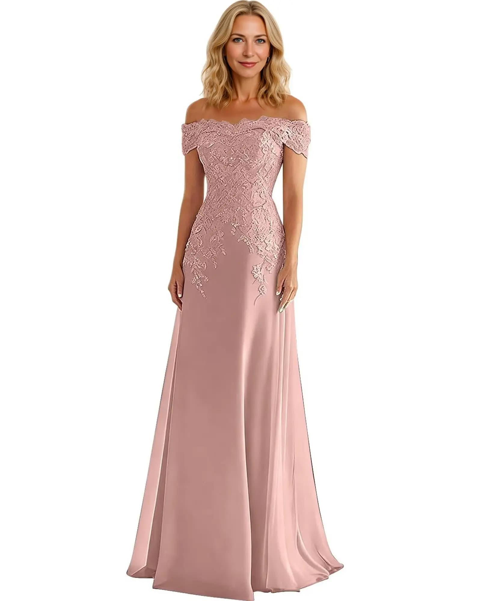 Robes de mère de la mariée pour femmes, élégantes robes de soirée en mousseline de soie, épaules dén