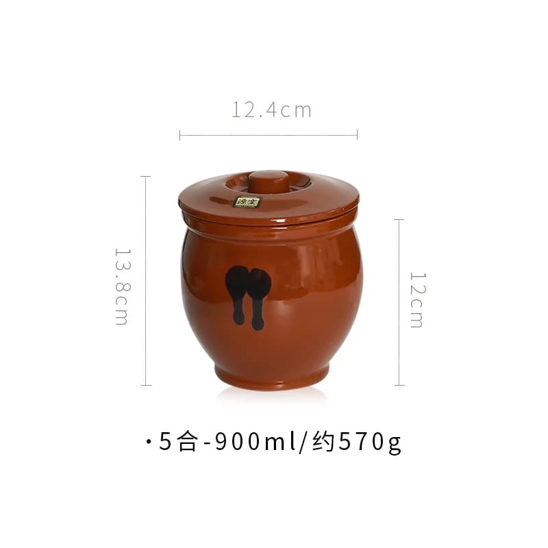 Pot de Fermentation polyvalent japonais traditionnel Tokoname, pot de décapage d'huile de glaçure Vi