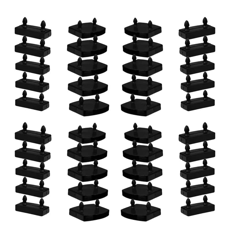 Supports d'extrémité de lattes de lit en plastique, supports pour fixer les lattes en bois, base de